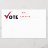 STEMMING VOOR UW KANDIDAAT.... FLYER (Voorkant)