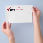 STEMMING VOOR UW KANDIDAAT.... FLYER (Hand)