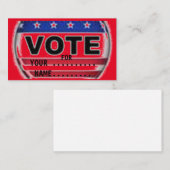 STEMMING VOOR UW KANDIDAAT.... VISITEKAARTJE (Voorkant / Achterkant)