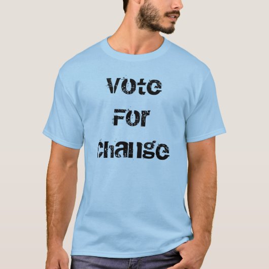 Stemming voor verandering Obama T-shirt (Voorkant)