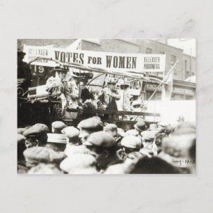 Stemming voor vrouwen, augustus 1908 briefkaart