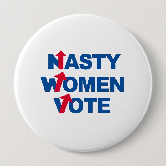 Stemming voor vrouwen in het asty — presidentsverk ronde button 4,0 cm (Voorkant)