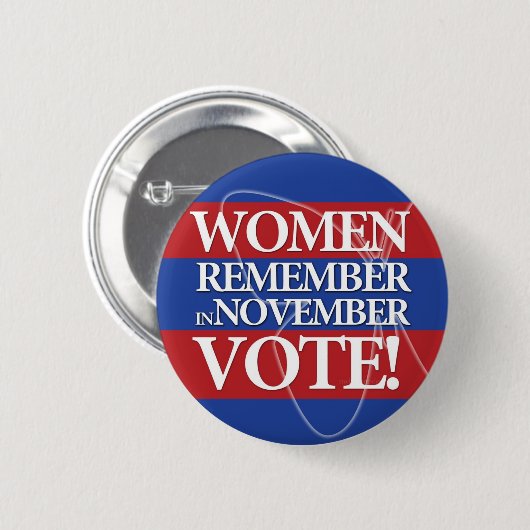 Stemming voor vrouwen in november - Button (Voorkant /achterkant)