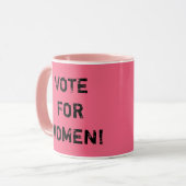 STEMMING VOOR VROUWEN! KoffieMok Mok (Voorkant links)