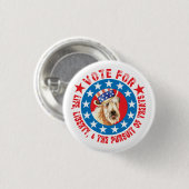 Stemming voor Wheaten Terrier Ronde Button 3,2 Cm (Voorkant /achterkant)