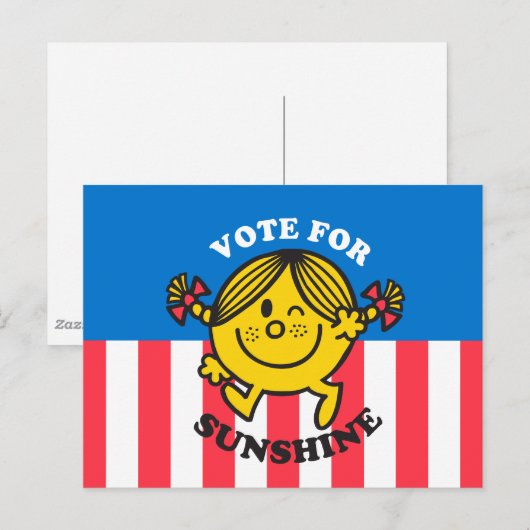 Stemming voor zonneschijn briefkaart (Voorkant / Achterkant)