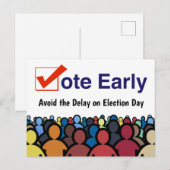 Stemming voortijdig briefkaart (Voorkant / Achterkant)