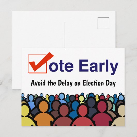 Stemming voortijdig briefkaart (Voorkant / Achterkant)