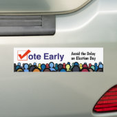 Stemming voortijdig bumpersticker (Op auto)