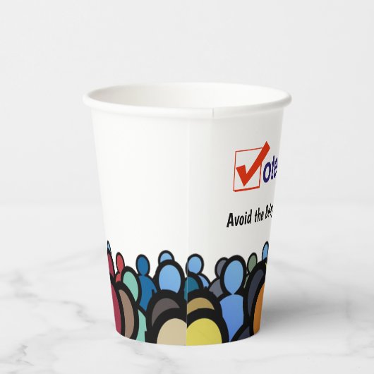 Stemming voortijdig papieren bekers (Rechts)