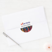 Stemming voortijdig ronde sticker (Envelop)