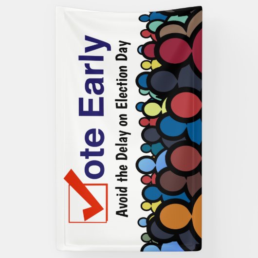 Stemming voortijdig spandoek (Verticaal)