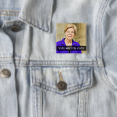Stemming WARREN 2020 Button presidentsverkiezingen (In situ)