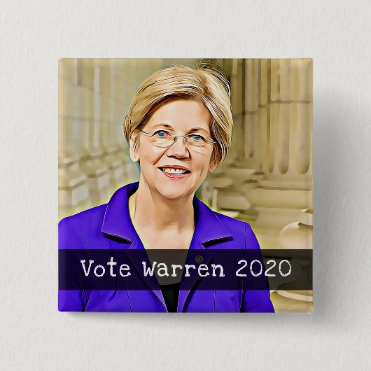 Stemming WARREN 2020 Button presidentsverkiezingen (Voorkant)