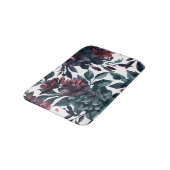 Stemming Waterverf Botanische Bloemen Bloemig Badmat (Gekanteld)