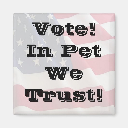 Stemming: we vertrouwen erop magneet (Voorkant)