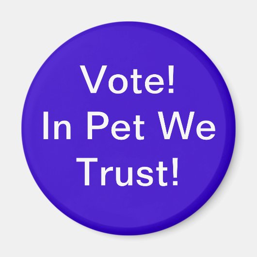 Stemming: we vertrouwen erop magneet (Voorkant)