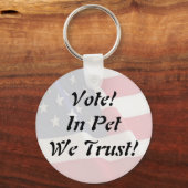 Stemming: we vertrouwen erop sleutelhanger (Voorkant)