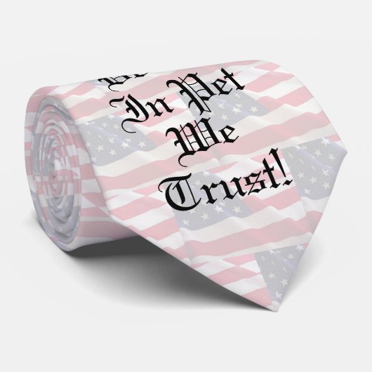 Stemming: we vertrouwen erop stropdas (Opgerold)