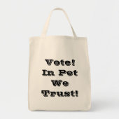 Stemming: we vertrouwen erop tote bag (Voorkant)