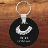 Stemming: we zijn meedogenloze vrouwenrechten sleutelhanger (Voorkant)