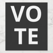 STEMMING WIJN ETIKET (Enkel label)