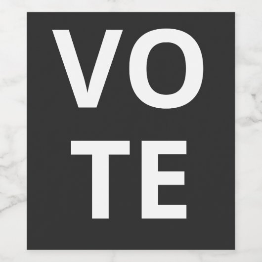 STEMMING WIJN ETIKET (Enkel label)