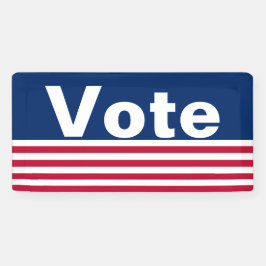 Stemming: wit rood en blauw spandoek