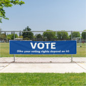 Stemming zoals je stemrechten afhangen spandoek (Insitu)