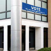 Stemming zoals je stemrechten afhangen spandoek (Buitenkant Gebouw)