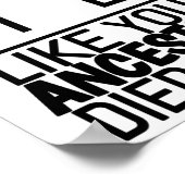 Stemming zoals uw voorouders voor het verslag hebb poster (Hoek)