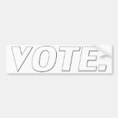 stemming - zwart / wit - Bumpersticker (Voorkant)