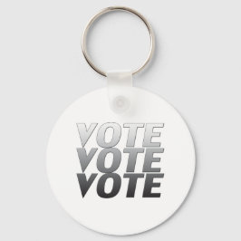 stemming - zwart wit, grijs sleutelhanger