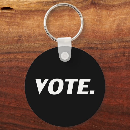 stemming - zwart wit sleutelhanger (Voorkant)