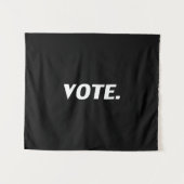 "Stemming" zwart wit Tapestry Wandkleed (Voorkant (horizontaal))