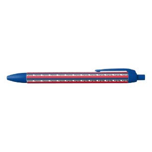 "Stemming" zwarte letters, rood wit blauw Inkt Pen