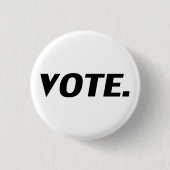 "Stemming" zwarte letters, witte achtergrond Ronde Button 3,2 Cm (Voorkant)