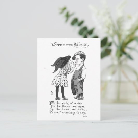 stemmingen over het Briefkaart van de vrouw (Staand voorkant)