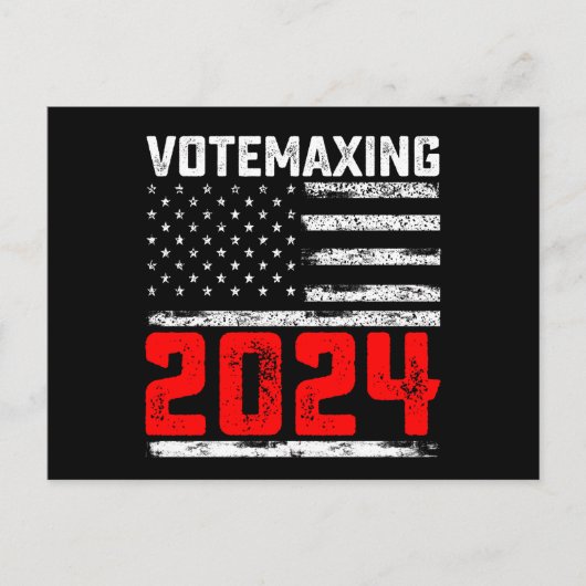 StemmingMaxing 2024 Trump presidentsverkiezingen Briefkaart (Voorkant)