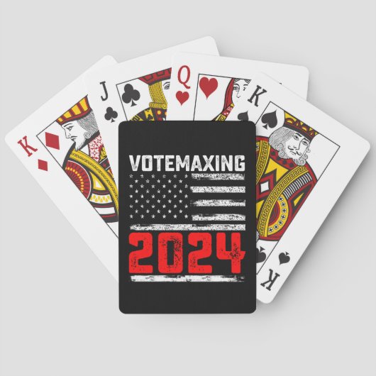 StemmingMaxing 2024 Trump presidentsverkiezingen Pokerkaarten (Achterkant)