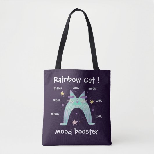 Stemmingsbooster schattige kat tote bag (Voorkant)