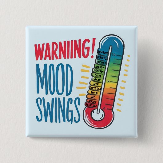 stemmingsmeter vierkante button 5,1 cm (Voorkant)