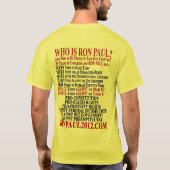STEMMINGSREGISTER 2012 VAN RON PAUL T-SHIRT (Achterkant)