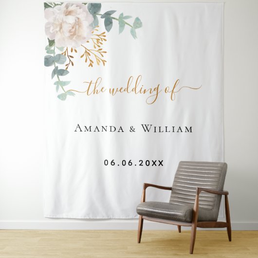 Stemmonogram met bruinkoolbloem wandkleed (In situ)