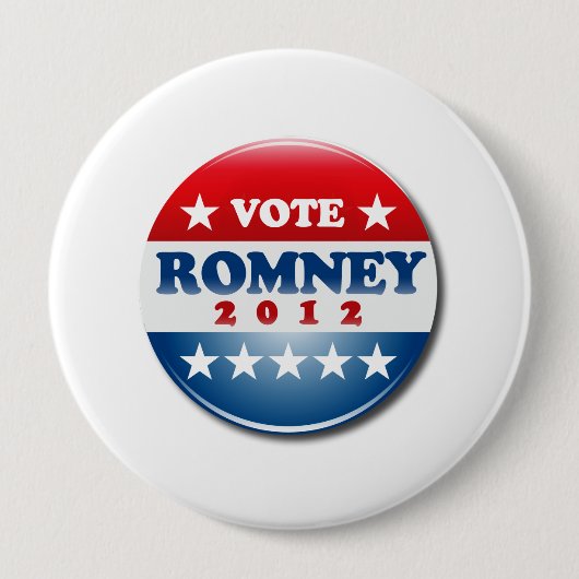 STEMMT MITT ROMNEY PIN ROUND.png Ronde Button 4,0 Cm (Voorkant)