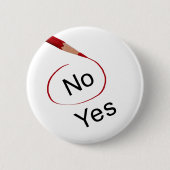 Stemnr., niet ja Button Pin (Voorkant)