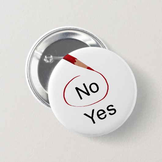 Stemnr., niet ja Button Pin (Voorkant /achterkant)