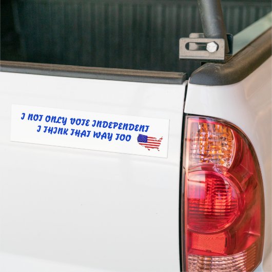 Stemonafhankelijk Bumpersticker (Op Truck)