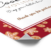 Stemonthouding kerstmis Koekjeswisselaar Poster (Hoek)