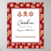 Stemonthouding kerstmis Koekjeswisselaar Poster (Voorkant)